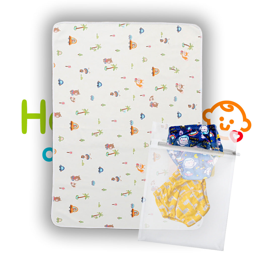 Paket Waschbeutel + Wasserdichte Unterlage 👶🏼🦄